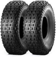 MaxAuto 20x7-8 ATV Tire Golf Cart Knobby Turf Tire 20x7x8 P322 Front Sport UTV ATV Tires 4PR Tubeless, Set of 2