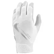 Nike HyperDiamond Select Batting Gloves Softball White/Silver Size unisex XL