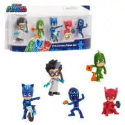 PJ Masks Collectible 5-Piece Figure Set,Catboy, Owlette, Gekko, Romeo, and...