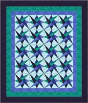 Starry Path Quilt Blocks 20 -12 inch Blocks, One of a Kind 74 x 86