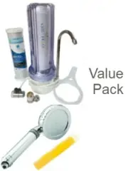 Benchtop Water Filter System With Accessories + Vitamin C Handheld Shower Head