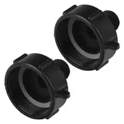 [2 Pack] 275-330 Gallon IBC Tote Adapter Tank Fittings