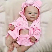 Aniiyy Full Body Silicone Baby,Silicone Reborn Dolls Full Body Washable 16 Inch Girl,Soft Baby Dolls for Toddlers