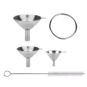 Stainless Steel Kitchen Funnel Set Child Liquid Transferring