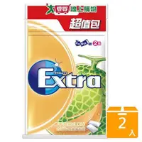 在飛比找蝦皮商城優惠-Extra無糖口香糖超值包-香濃蜜瓜62g【兩入組】【愛買】