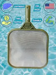CASE OF 12 Pool Skimmer net Green Quick Cleaning Plastic Structure Nylon Net