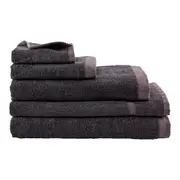 MyHouse Riley Bamboo Cotton Towel Collection - Charcoal - Bath Mat