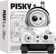 PICKFUN Auto Vlogmaker P2, Pet Camera Indoor Movable, 5G WiFi Dog Camera with Phone App, 1080p HD Cam,2 Way Audio, 360° Rotating View for Dog & Cat