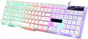 Holibanna Wired Backlit USB Gaming Keyboard and Mouse Ergonomic Design for Comfort for Computer Gamers and Daily Use Stylish Color
