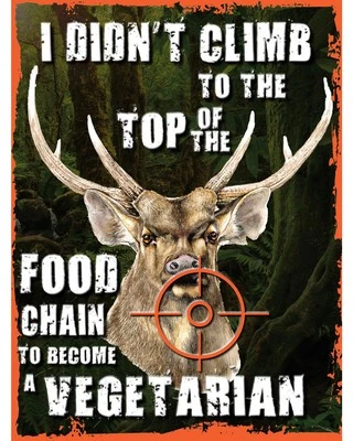Tin Sign - Top Of The Food Chain