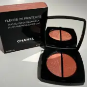 Chanel Fleurs de Printemps Blush and HIghlighter Duo 151.560 Powder Compact NIB