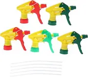 Generic Spray Nozzles Replacement Set 10 Pcs Trigger Spray Tops for Small Containers for Cleaners Garden Care Car Detailing Adjustable Straw Length