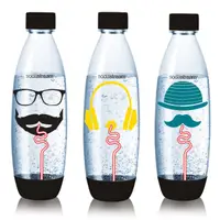 在飛比找樂天市場購物網優惠-【Sodastream】嬉皮士水滴寶特瓶1L-三入