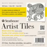 Strathmore 62105972 Artist Tiles 6"X6" 20/Pkg-Bristol Vellum (2Pk)