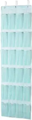 Amazon Basics Over-the-Door 24-Pocket Hanging Organizer Grey