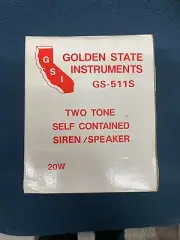 GS-511S GOLDEN STATE INSTRUMENTS TWO TONED SELF CONTAINED SIREN/SPEAKER NEW