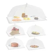 6 Pack Mesh Food Covers - Reusable & Collapsible Pop Up Food Tents for