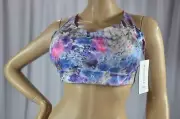 NWT $54 3X Plus Size Athleta D-DD Solace Printed Sports Bra Newed Bloom #798323