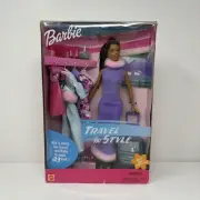 Mattel Travel in Style Barbie doll with outfits #55669 Vintage 2001