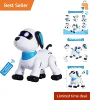 Interactive Remote Control Robot Dog Toy with Programmable Dancing Features