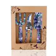 3 Piece Aluminum Garden Tool Set - Trowel, Cultivator, Pruning Shear, Gift