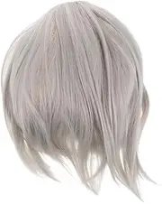 IWOWHERO Fashionable Short Curly Wig Wig Elegant Short Parade Lady Costume Party