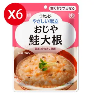 【KEWPIE】野菜鮭魚粥 調理包160gX6(日本超夯 介護食品 Y2-4)