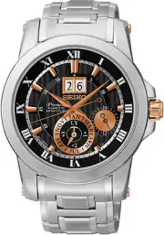 Seiko SNP098 SNP098P1 Premier Mens Kinetic Perpetual Calendar Watch RRP $1250.00