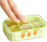 Baby Food Freezer Tray,Cube Maker Ice Trays with Lid and 6 Grids | Reusable Easy-Release Holder Freezer for Drinks Coffee Cocktails Whiskey Cold Beverage Juice Milk