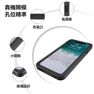 熱銷 三防手機殼 適用於IPhone Xs Max Xr Xs X 7 8 6 6s Plus手機殼 防水殼 防摔防塵 全包殼--可開發票