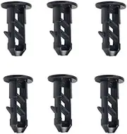 SagaSave 6X Wheelie Bin Lid Hinge Pins Black Plastic Fit for 240L Household and Commercial Wheelie Trash Bins