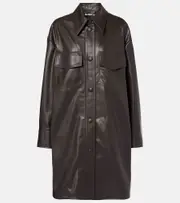 [Stella McCartney] Stella McCartney Oversized overshirt AU 6 brown