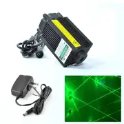 532nm 100mw Laser Module Focus Dot Head Room Escape 12V Driver Fan