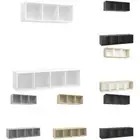 2 Piece TV Plasma HiFi Cabinet Set Lowboard Chipboard Multi Colours vidaXL