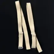 Bra Strap Replacement Matte Elastic 20" Plush Back 5/8" Beige 3 Pairs SS30