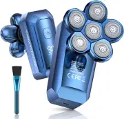 Electric Head Shaver for Bald Men 6D Detachable Wet/Dry Electric Recharg Razor