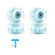 6LED Roller Skate Wheels - Skateboard Wheels Light Quad Wheels Row5593