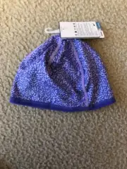 Nike Girl's Purple Reversible Beanie Hat Youth One Size Brand New W/Tags