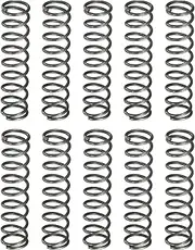 uxcell 10Pcs Compression Spring, 6mm OD, 0.7mm Wire Size, 25mm Free Length, Spring Steel Construction Extended Mechanical Compression Springs for Shop and Home Repairs, Silver Tone