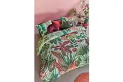 Wildwood Green Cotton Quilt Cover Set - Queen Bed