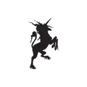 Unicorn Drawing Spikes - Decal Sticker - Multiple Color & Sizes - ebn711