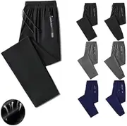 [INGKE] Stretchactive - Women's Ultra Stretch Breathable Casual Pants,Stretch Active Pants，Stretch Active Pants for Women and Men，Stretch Active Quick Drying Pants (Black Straight Tube,5XL)
