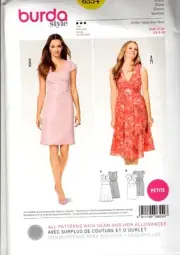 Burda Style Misses Petite Dress Sewing Pattern 6554 Sizes 8 through 18