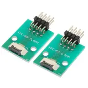 2pcs FFC FPC Connector Board 8 Pin Double Row Right Angle Pin Header Adapter