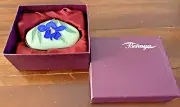 Benaya Enameled Ceramic Heart Shaped Hinged Trinket Box - New in Box - Vibrant