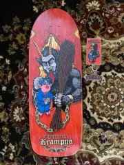 Strangelove Skateboards Krampus Pig Deck Sean Cliver Todd Bratrud Paisley Skate