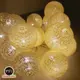 摩達客-LED20燈-絲線網球燈球殼燈聖誕燈耶誕燈-黃金色系(USB & 電池二用款) (5.1折)