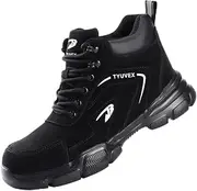 [TYUVEX] Safety Boots Men Women Work Boots Waterproof Steel Toe Cap Boots Lightweight Comfortable Safety Trainers Non-Slip