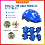 KIDS HELMET KNEE 7PCS PROTECTIVE GEAR SET /SKATING SAFETY GE