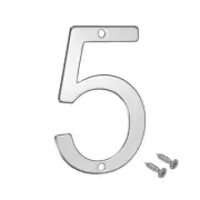 1-Pack House Number, 2 Inch 304 Stainless Steel Mailbox Number [Number 5]